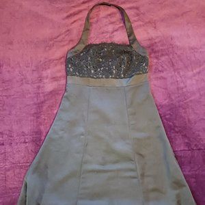 Limited Edition black dress w/lace bidice and satin trim